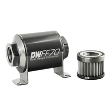 Load image into Gallery viewer, DEATSCHWERKS 8-03-070-010K - Fuel Filter 8an Female ORB Ports 70mm Length image