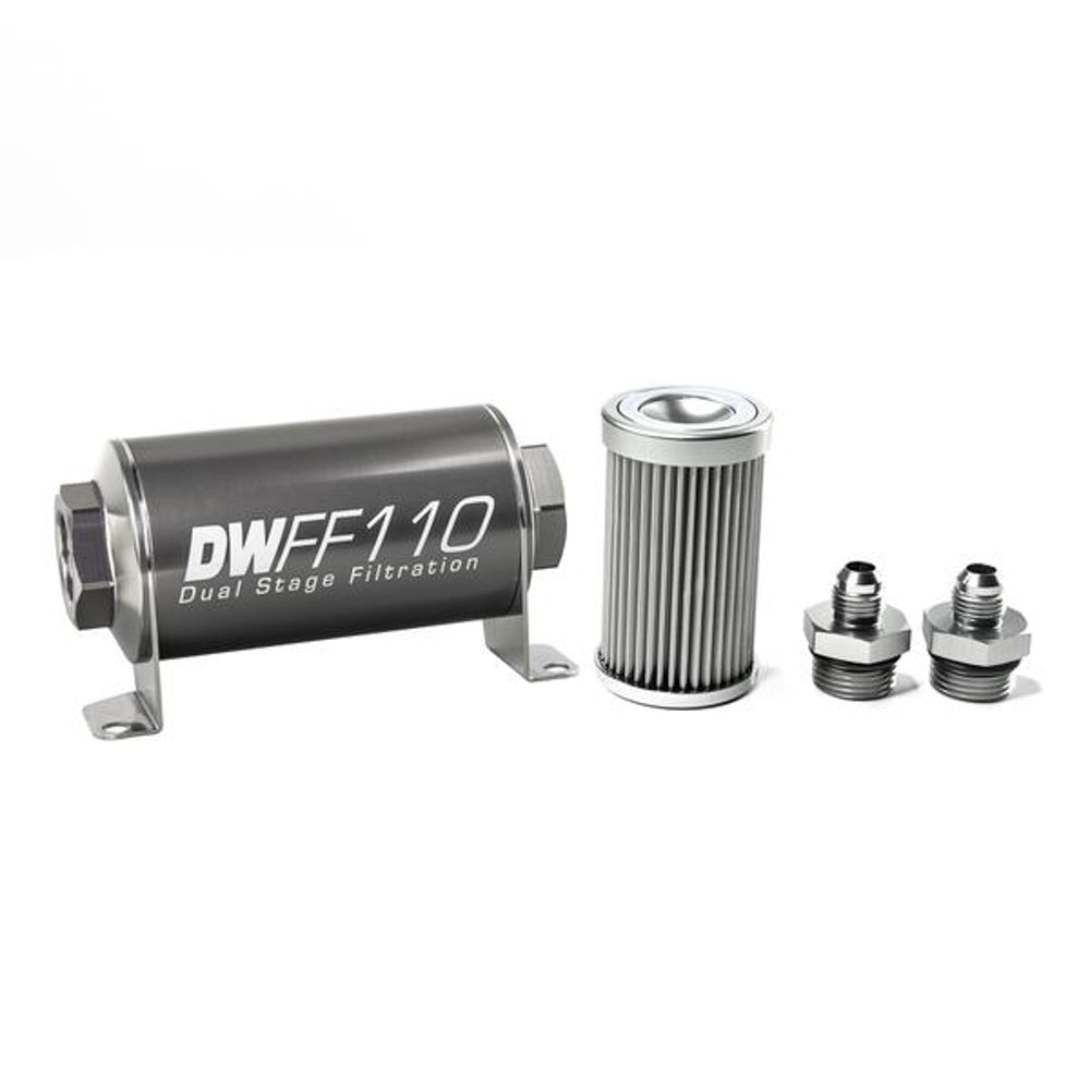 DEATSCHWERKS 8-03-110-010K-6 - In-line Fuel Filter Kit 6an 10-Micron image