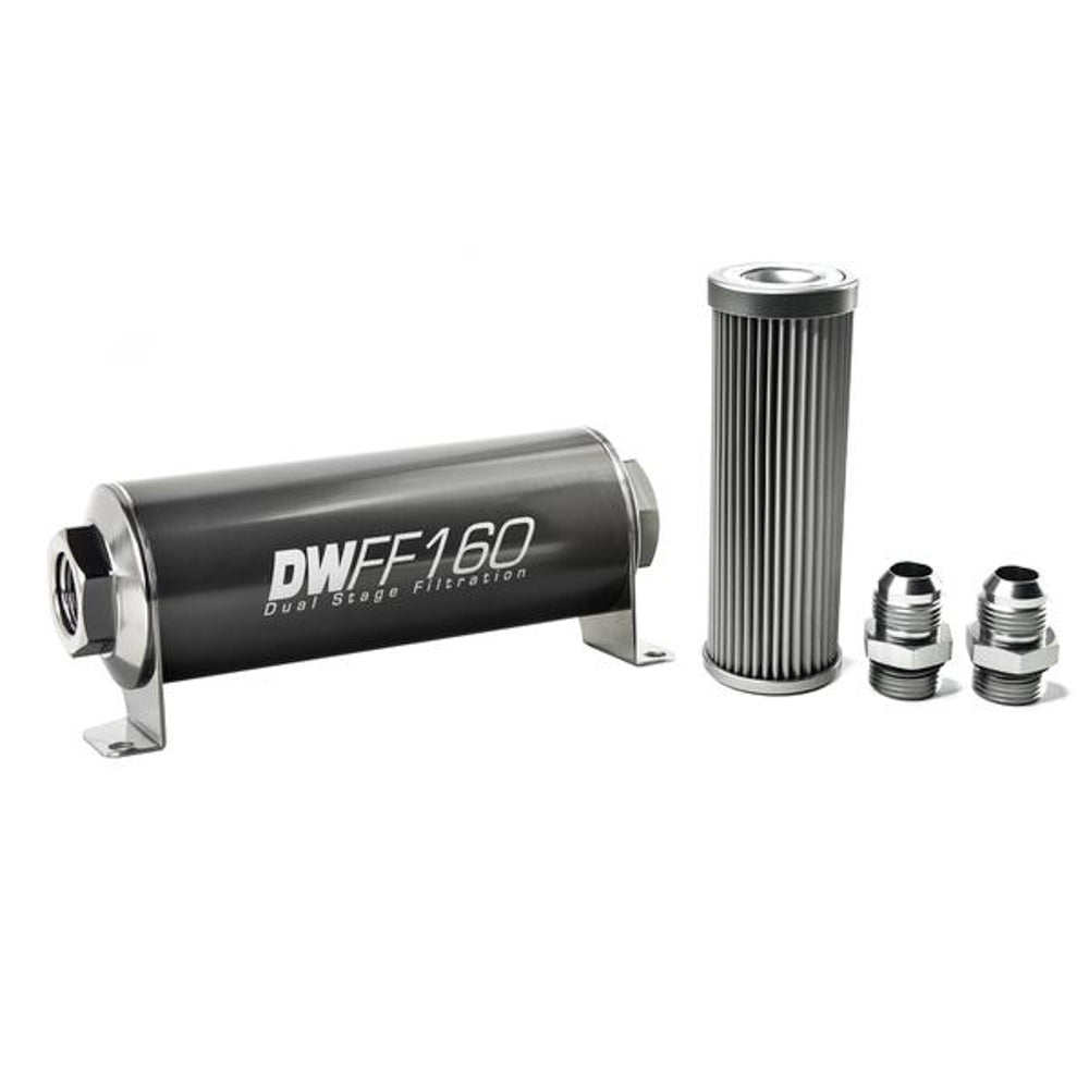 DEATSCHWERKS 8-03-160-010K-10 - In-line Fuel Filter Kit 10an 10-Micron image