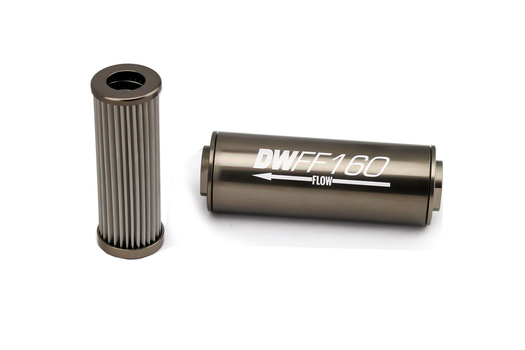 DEATSCHWERKS 8-03-160-010K - Fuel Filter 8an Female ORB Ports 160mm Length image