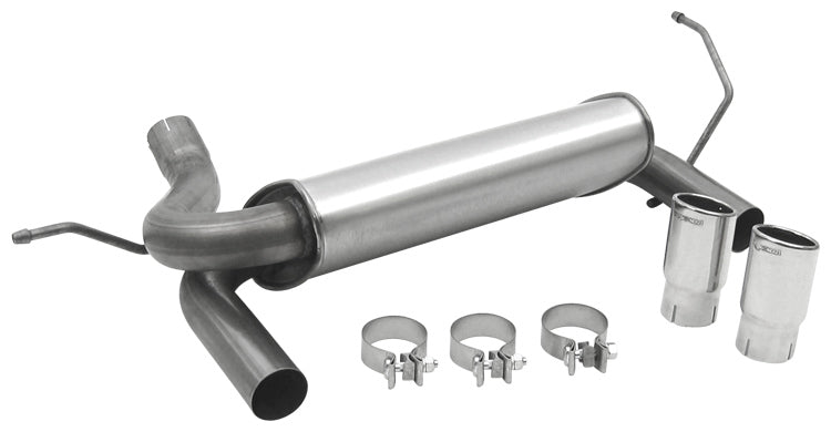 DYNOMAX 39510 - SS Axle Back Exhaust 07-18 Wrangler 3.6/3.8L image