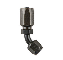 Load image into Gallery viewer, EARLS 154606ERL - 6an 45-Deg Steel Hose End - Black Chromate image