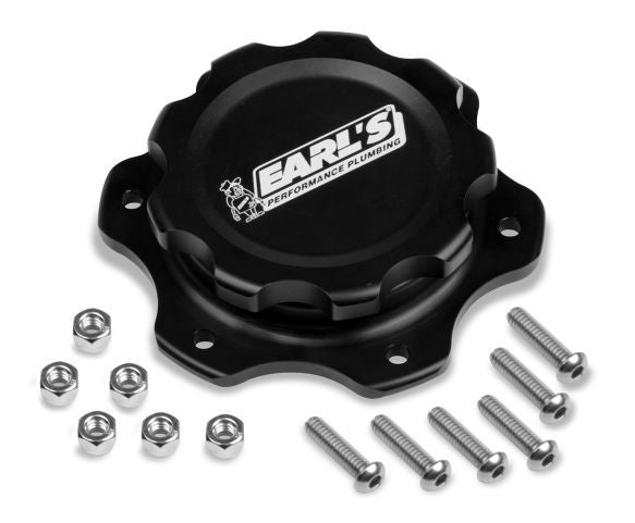 EARLS 166016ERL - Alm Fuel Cell Cap & Bung w/6 Bolt Flange image