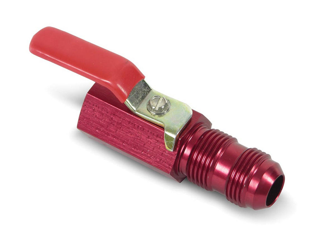 EARLS 230505ERL - Shut Off Valve 1/2 Npt -10an Bulkhead (Red Alm) image