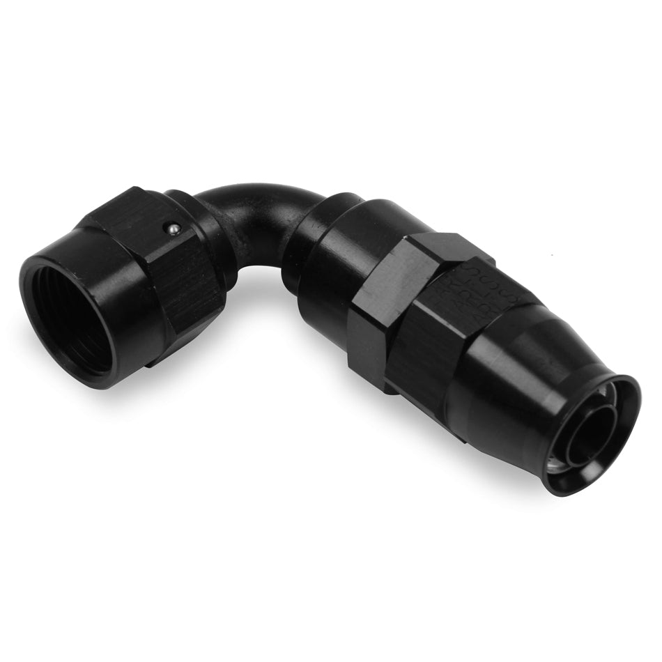 EARLS 629108ERL - #8 Ultra Pro Hose End 90-Degree - Black image