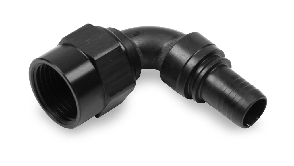 EARLS 689106ERL - 6an 90-Deg Ultrapro Crimp-On Hose End Black image