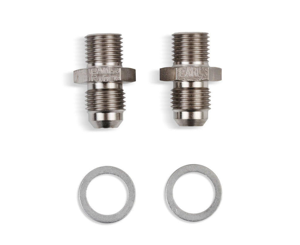 EARLS 940006ERL - 6an Male to 1/4-18 NPSM Adapter Fittings 2pk image