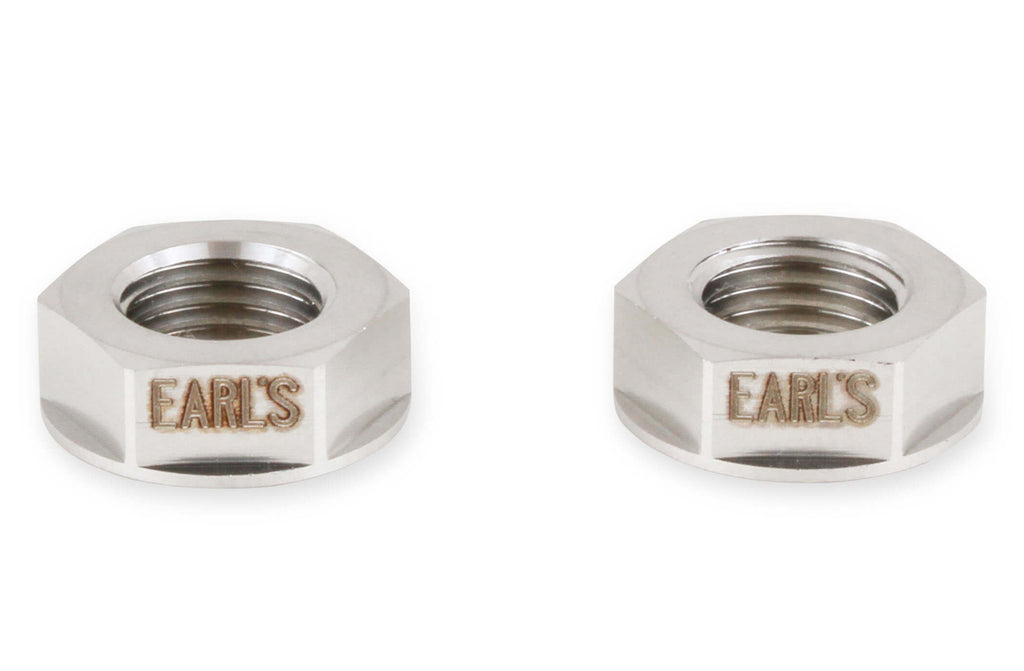 EARLS SS592503ERL - 3AN Flanged Bulkhead Nut SS 2pk image