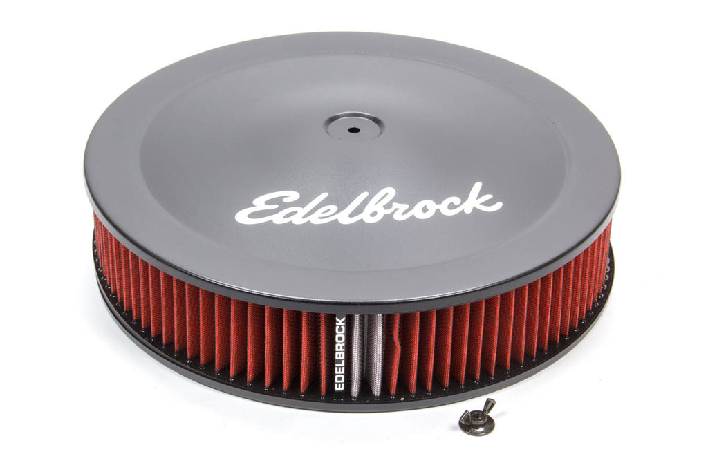 EDELBROCK 1225 - Pro-Flow Air Cleaner Kit 14in x 3in Black image