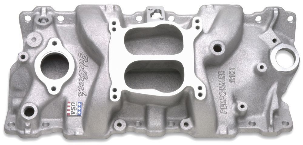 EDELBROCK 2101 - SBC Performer Manifold - 262-400 image