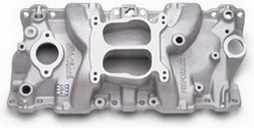 EDELBROCK 2104 - SBC Performer Q-Jet Manifold - 262-400 image