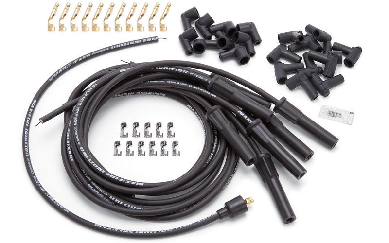 EDELBROCK 22700 - Max Fire Plug Wire Set w/Str Flex Boots Black image