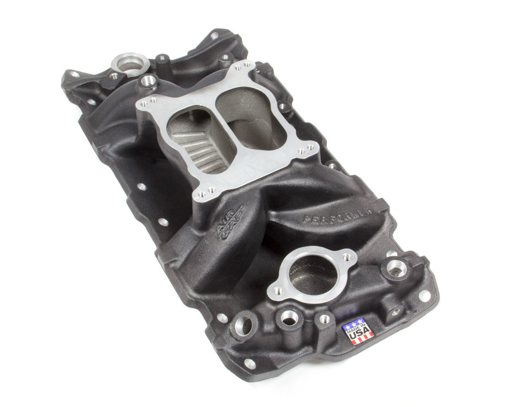 EDELBROCK 26013 - SBC Performer Air Gap Manifold - 262-400 Black image