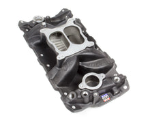 Load image into Gallery viewer, EDELBROCK 26013 - SBC Performer Air Gap Manifold - 262-400 Black image