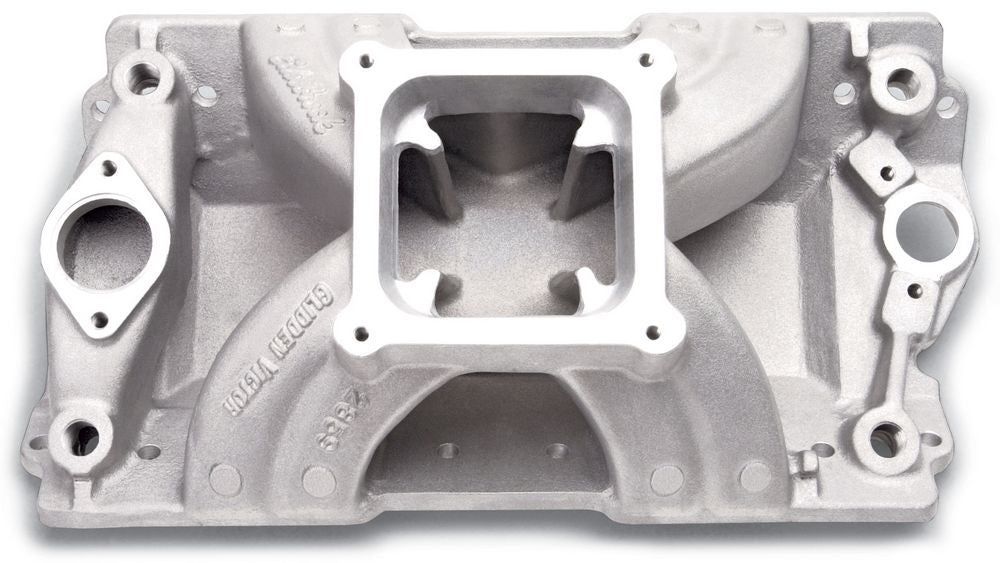 EDELBROCK 2859 - SBC Victor Manifold - Glidden 18 Degree image