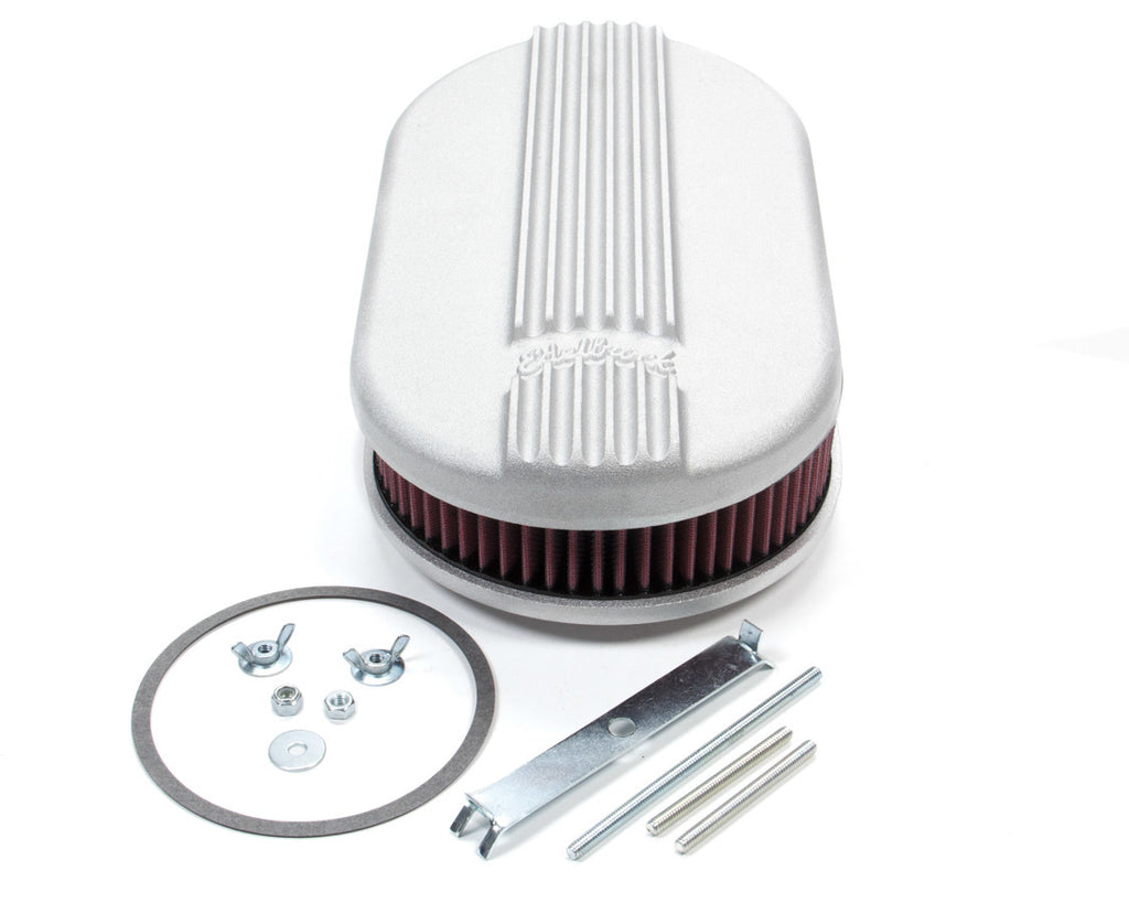 EDELBROCK 41159 - Air Cleaner Kit Classic Finned Small Oval image