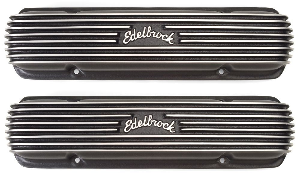 EDELBROCK 41303 - Pontiac Classic Series V/C's - Black Finish image