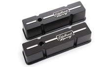 Load image into Gallery viewer, EDELBROCK 41643 - Valve Cover Kit Race Series SBC Tall Black image