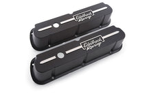 Load image into Gallery viewer, EDELBROCK 41653 - Valve Cover Kit Race Series SBF Tall Black image