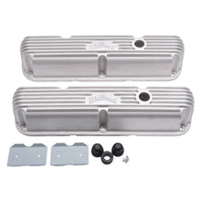 Load image into Gallery viewer, EDELBROCK 41769 - Valve Cover Kit Classic Finned SBM LA image