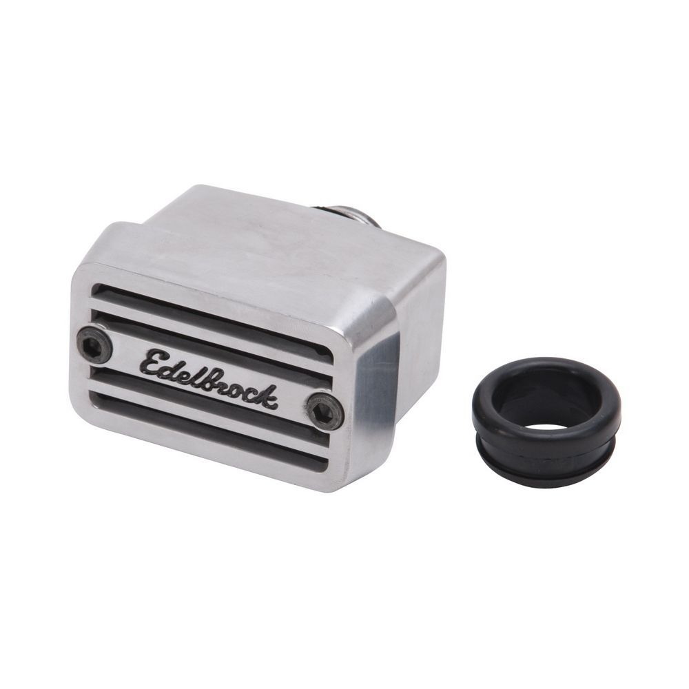 EDELBROCK 4204 - Elite Series Breather - Top Mnt. w/Name image
