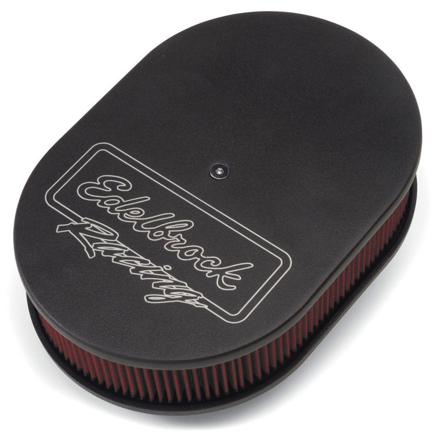 EDELBROCK 42203 - Oval Air Cleaner Assm. - Black image