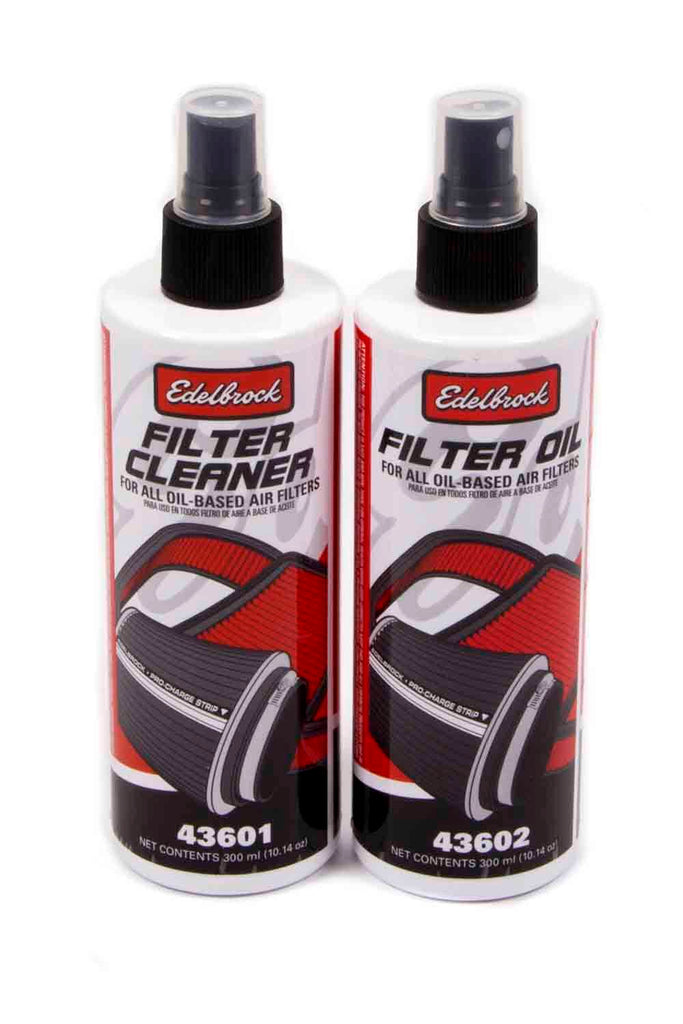 EDELBROCK 43600 - Air Filter Cleaning Kit Clear Oil image