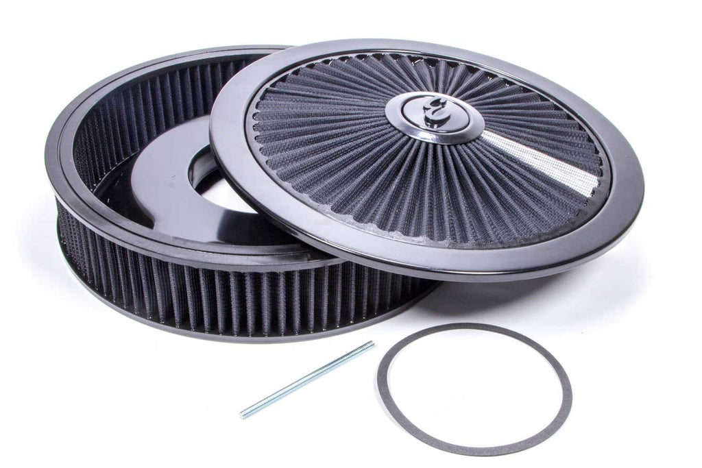 EDELBROCK 43662 - Air Cleaner Kit - 14in Dia. Breathable - Black image