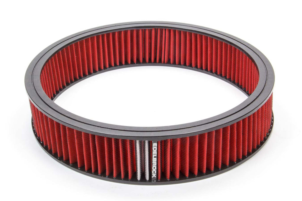 EDELBROCK 43666 - Air Filter Element Red 14in x 3in image