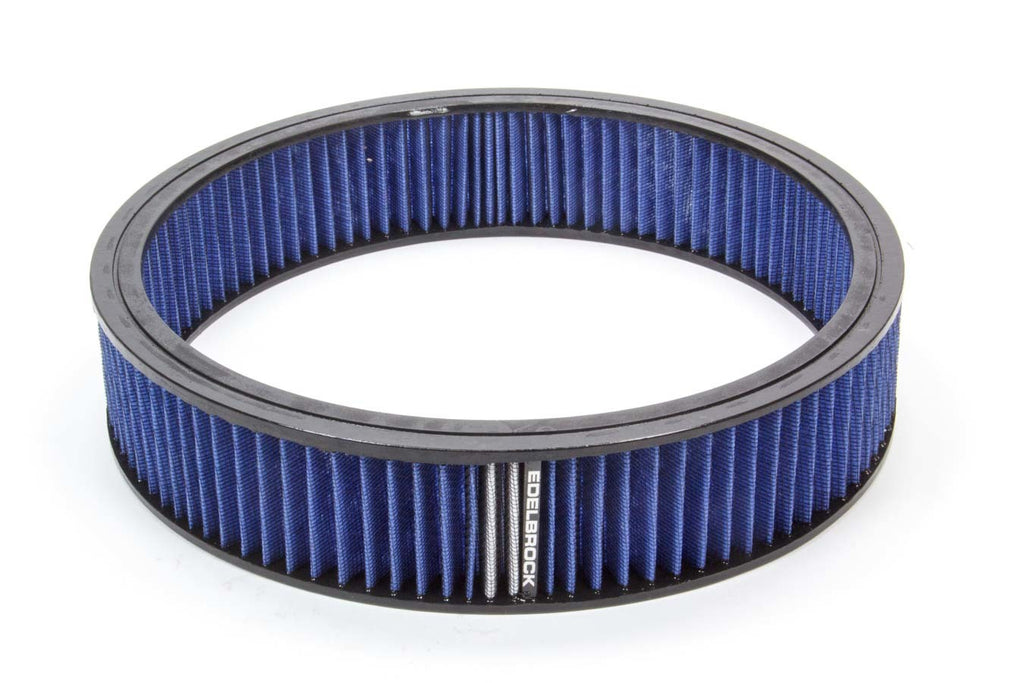 EDELBROCK 43667 - Air Filter Element Blue 14in x 3in image