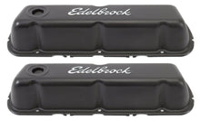 Load image into Gallery viewer, EDELBROCK 4603 - Valve Cover Kit SBF Signature Series Black image