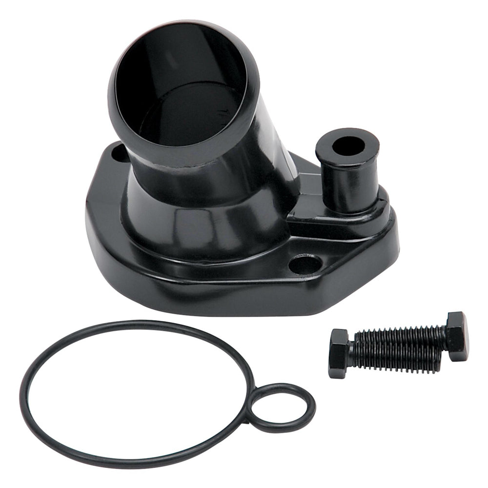 EDELBROCK 48143 - Water Neck - Steel Black SBF 289-351W image