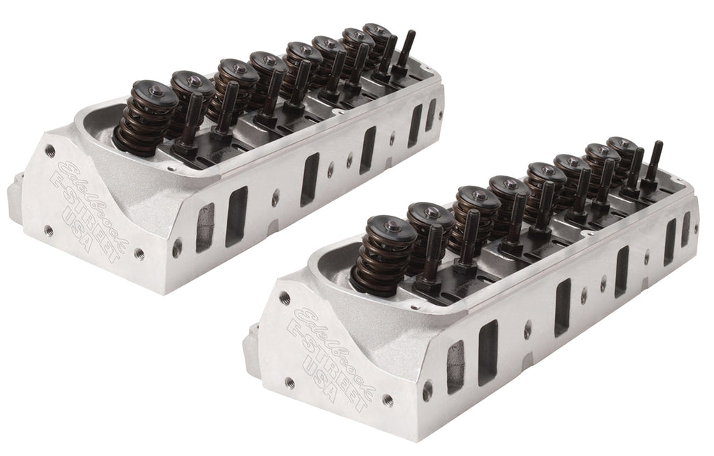 EDELBROCK 5023 - SBF E-Street Cylinder Heads - 60cc 1.90/1.60 image