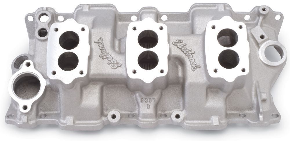 EDELBROCK 5419 - SBC Three Deuce Manifold - 262-400 image