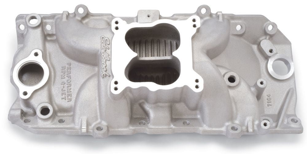 EDELBROCK 7164 - BBC Performer RPM 2-O Q-Jet Manifold - 396-502 image