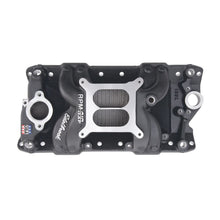 Load image into Gallery viewer, EDELBROCK 75013 - SBC Performer RPM A/G Manifold - Black Finish image