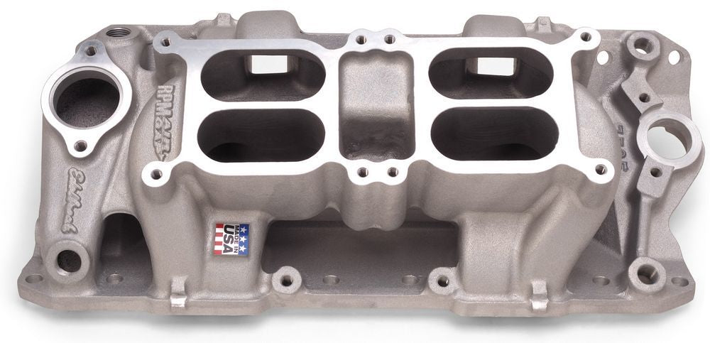 EDELBROCK 7525 - SBC Dual Quad Air Gap Intake Manifold image