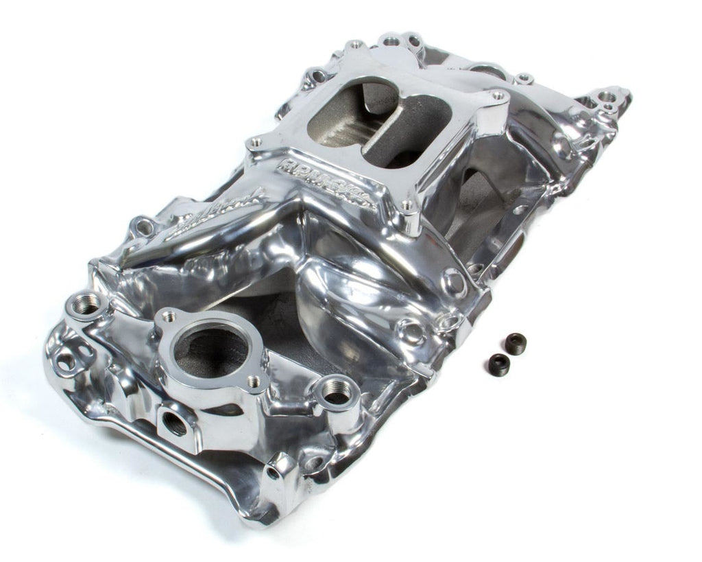 EDELBROCK 75621 - BBC Performer RPM A/G Manifold- R/P- Polished image