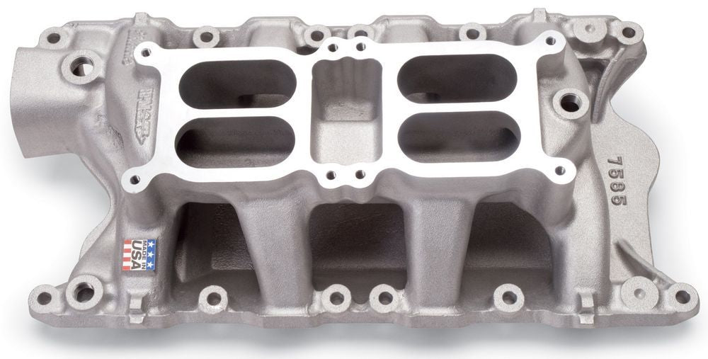 EDELBROCK 7585 - SBF Performer RPM Dual Quad A/G Manifold - 351W image