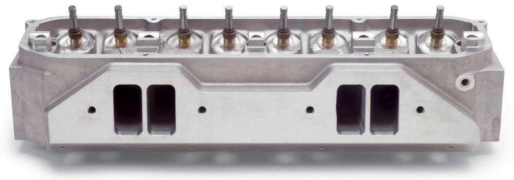 EDELBROCK 77929 - BBM Victor Cylinder Head - Assm. w/Valves Only!! image