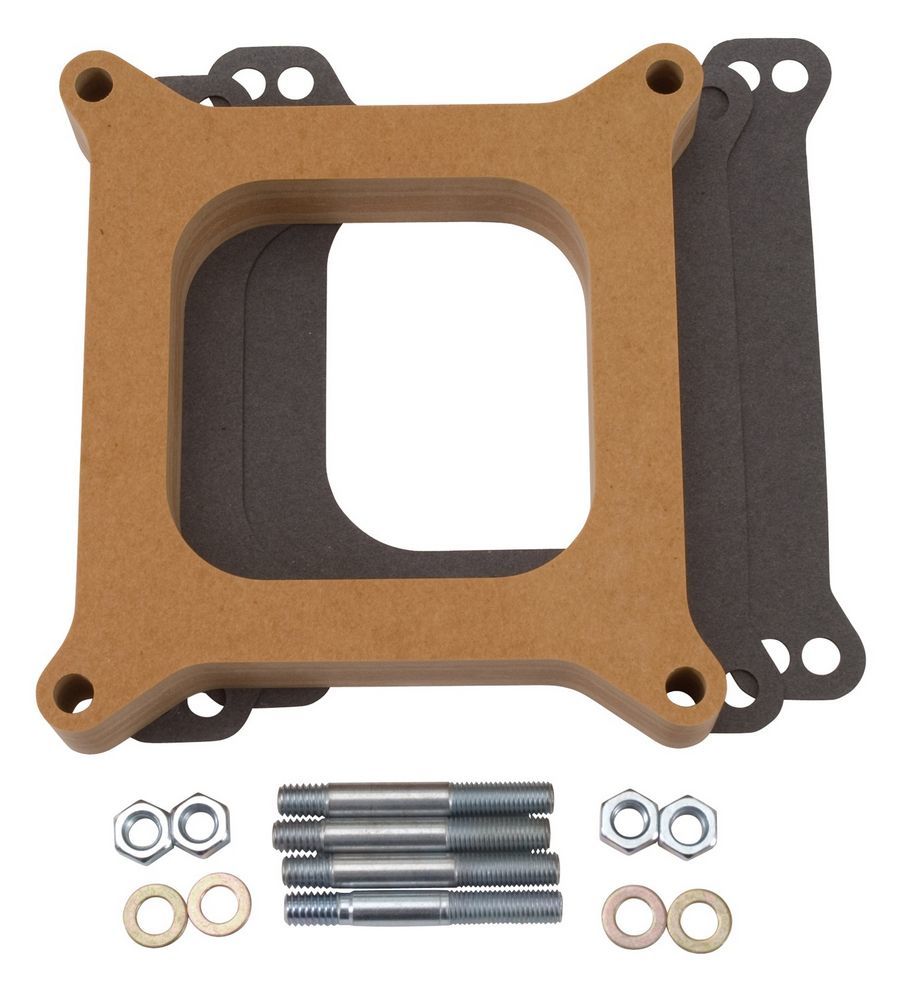 EDELBROCK 8720 - Carburetor Spacer - 1in Thick - Wood image