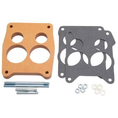 EDELBROCK 8726 - Carburetor Spacer- 3/4in 4-Hole - Wood image