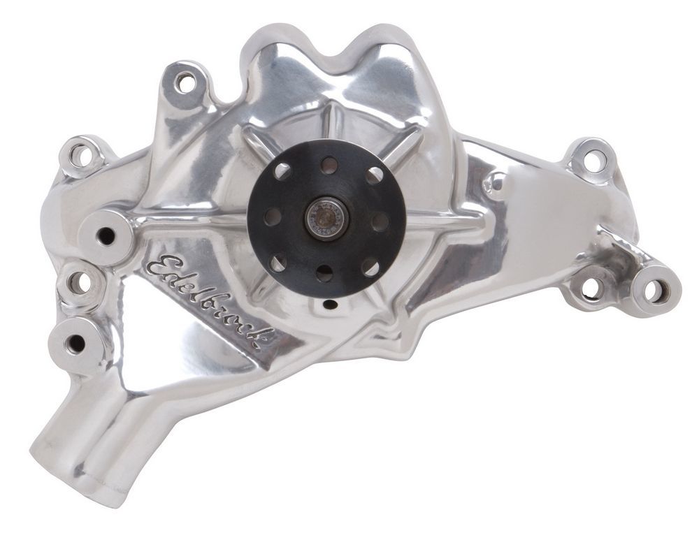 EDELBROCK 8861 - BBC Water Pump - Long  Polished image