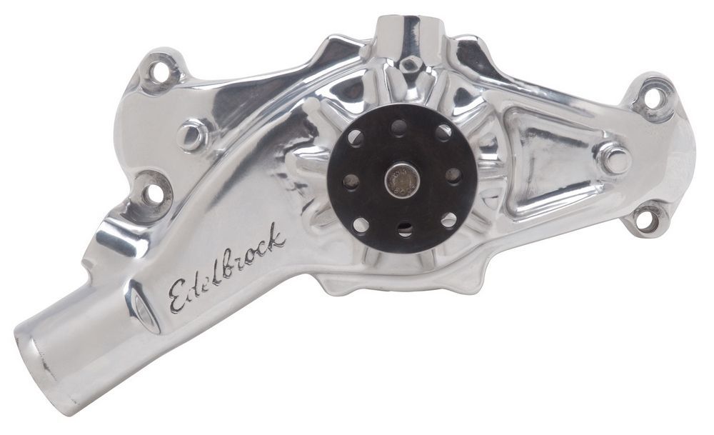 EDELBROCK 8864 - BBC Water Pump - Short- R/R- Polished image