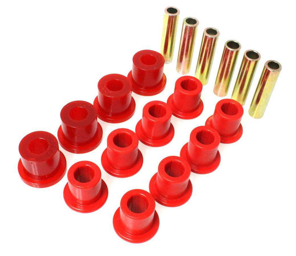 ENERGY SUSPENSION 2-2107R - 87-94 CJ Frt & Rr Sprng Bush Set Red image