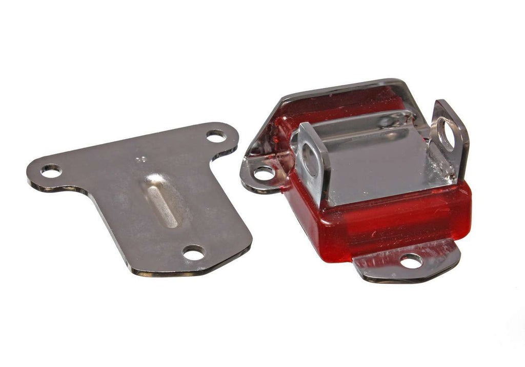 ENERGY SUSPENSION 3-1115R - 58-72 Chevy Chrome Motor Mount W/ Red Pad image