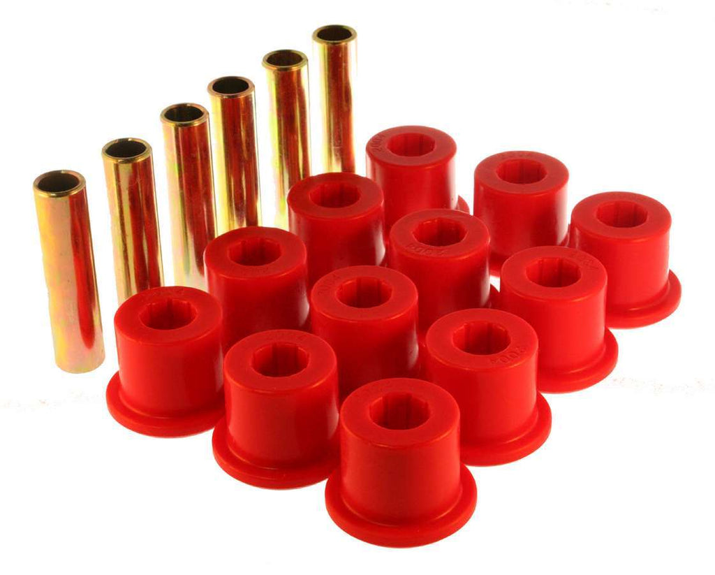 ENERGY SUSPENSION 3-2106R - Chevy Rear Spring Bushing Set Red image