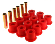 Load image into Gallery viewer, ENERGY SUSPENSION 3-2106R - Chevy Rear Spring Bushing Set Red image