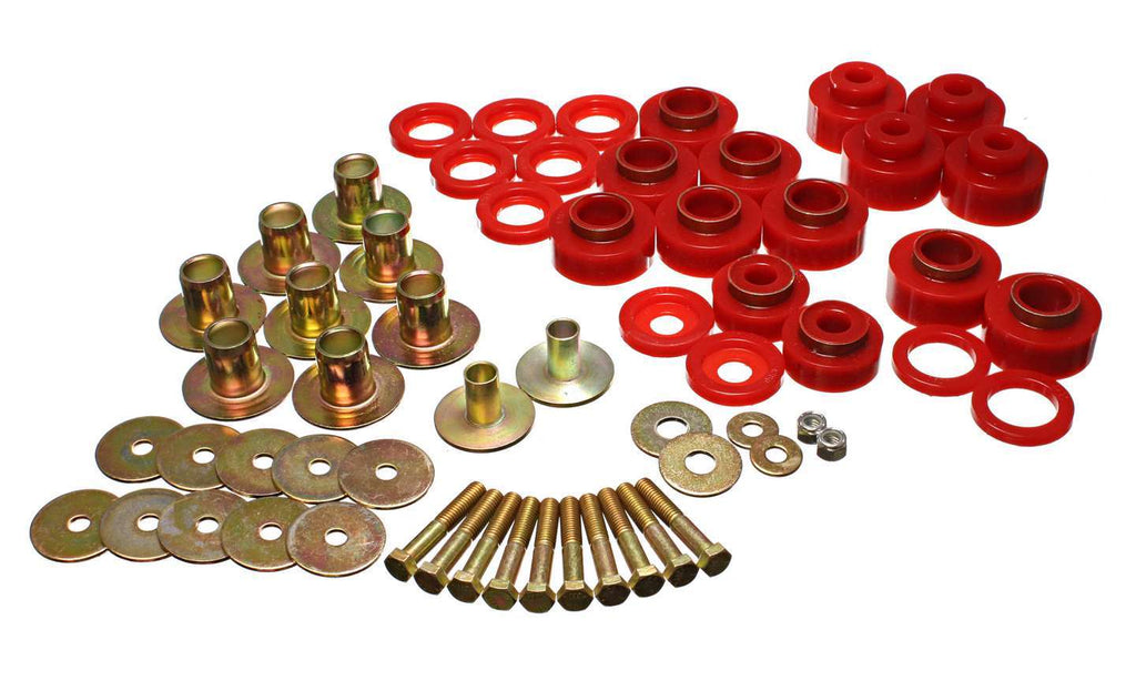 ENERGY SUSPENSION 3-4170R - Body Mount Set With Hard ware image