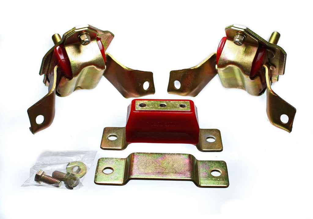 ENERGY SUSPENSION 4-1124R - 5.0L Mustang Motor Mounts & Trans- Red image